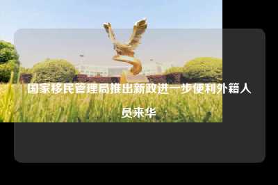 国家移民管理局推出新政进一步便利外籍人员来华