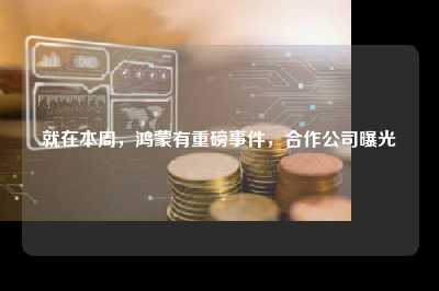 就在本周，鸿蒙有重磅事件，合作公司曝光